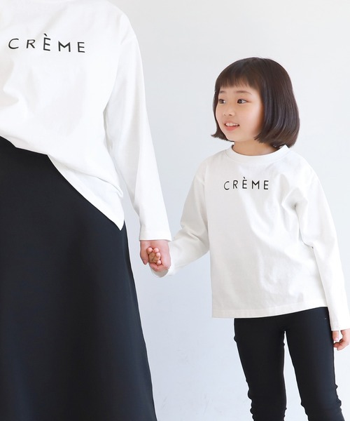 coca（coca）（コカ）の「キッズ 親子お揃いアソートプリントロンTee（Tシャツ/カットソー・キッズ・ホワイト系その他/ブラック/カーキ/ホワイト・130/110/120/100）」の2枚目の写真