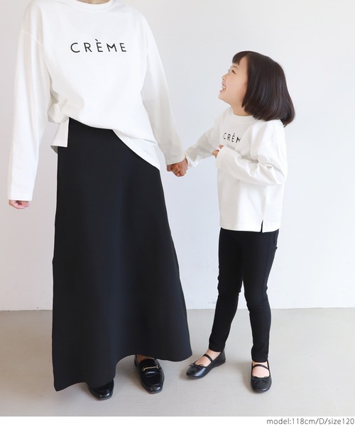 coca（coca）（コカ）の「キッズ 親子お揃いアソートプリントロンTee（Tシャツ/カットソー・キッズ・ホワイト系その他/ブラック/カーキ/ホワイト・130/110/120/100）」の9枚目の写真