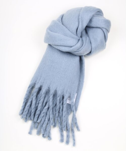 RAY CASSIN（レイカズン）の「起毛フリンジマフラー（マフラー・レディース・ブルー/ブラウン/キナリ/イエロー・FREE）」の8枚目の写真