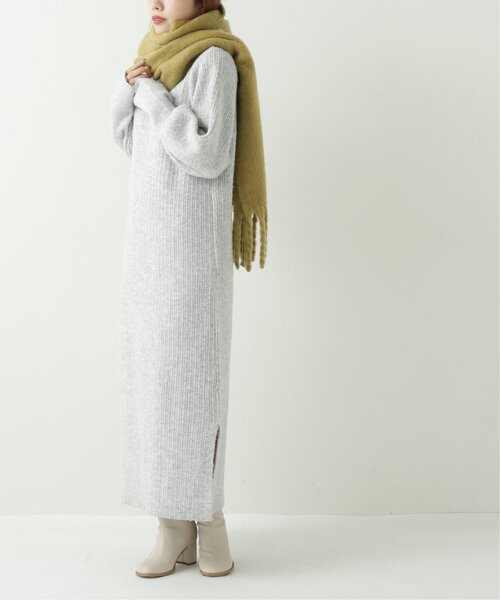 RAY CASSIN（レイカズン）の「起毛フリンジマフラー（マフラー・レディース・ブルー/ブラウン/キナリ/イエロー・FREE）」の12枚目の写真