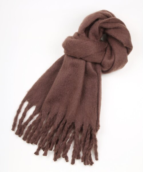 RAY CASSIN（レイカズン）の「起毛フリンジマフラー（マフラー・レディース・ブルー/ブラウン/キナリ/イエロー・FREE）」の22枚目の写真