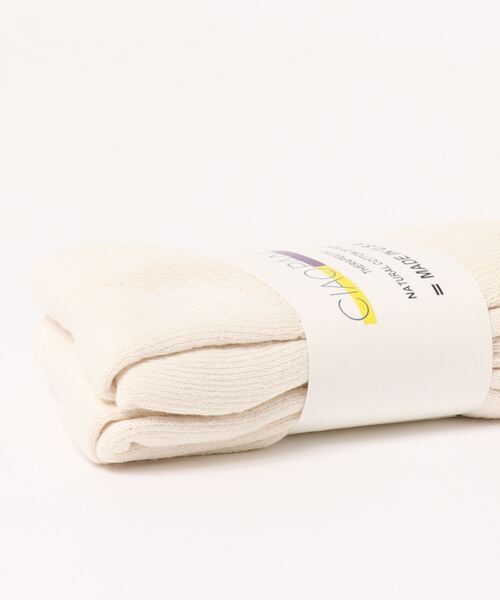 CIAOPANIC（チャオパニック）の「ナチュラルコットン2ピースソックス（ソックス/靴下・メンズ・ホワイト/オフホワイト・25）」の3枚目の写真