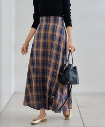 DouDou | チェックフレアスカート(スカート)