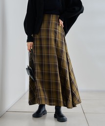 DouDou | チェックフレアスカート(スカート)