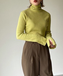 y/m by misato | リブタートルネックニットトップス(ニット/セーター)