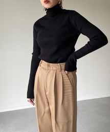 y/m by misato | リブタートルネックニットトップス(ニット/セーター)