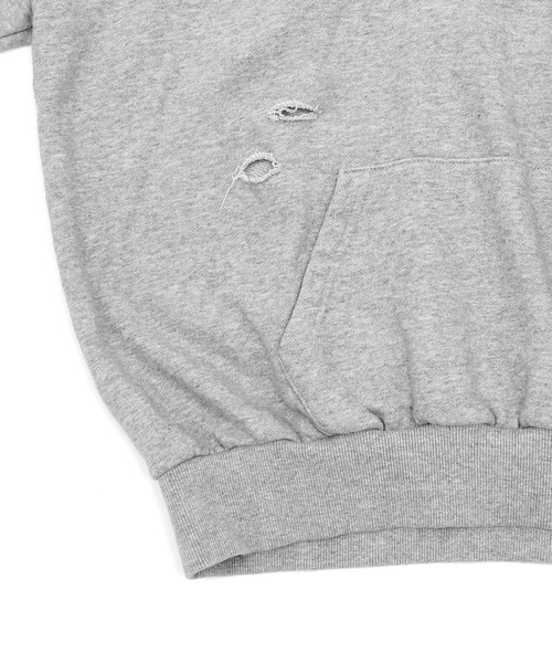 Figments（フィグメンツ）の「デストロイパーカー（パーカー・レディース・ブラック/グレー/グリーン/スミクロ・FREE）」の7枚目の写真