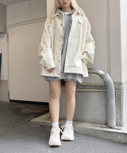 Figments（フィグメンツ）の「デストロイパーカー（パーカー・レディース・ブラック/グレー/グリーン/スミクロ・FREE）」の17枚目の写真