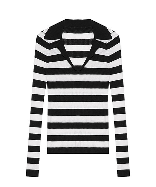 FANOSTUDIOS STRIPED KNIT SWEATER｜レディース