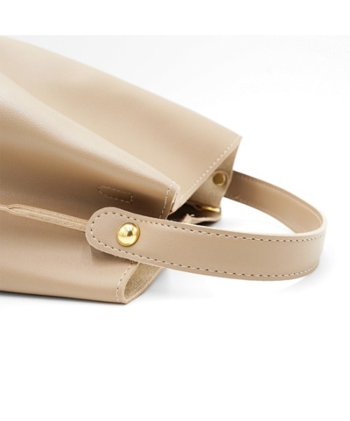 flower(フラワー)の「クラシックバケットバッグ(ショルダーバッグ・レディース・ピンク/ベージュ/グレー・FREE)」の16枚目の写真