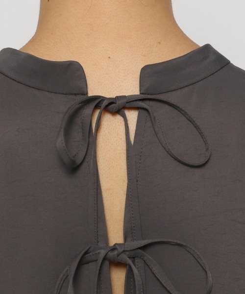 mysty woman（ミスティウーマン）の「バックリボンミニワンピース 238852（ワンピース・レディース・マスタード/グレー系その他/ブラウン系その他/チャコール・FREE）」の20枚目の写真