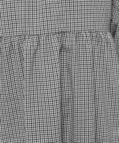 mysty woman（ミスティウーマン）の「バックリボンミニワンピース 238852（ワンピース・レディース・マスタード/グレー系その他/ブラウン系その他/チャコール・FREE）」の6枚目の写真