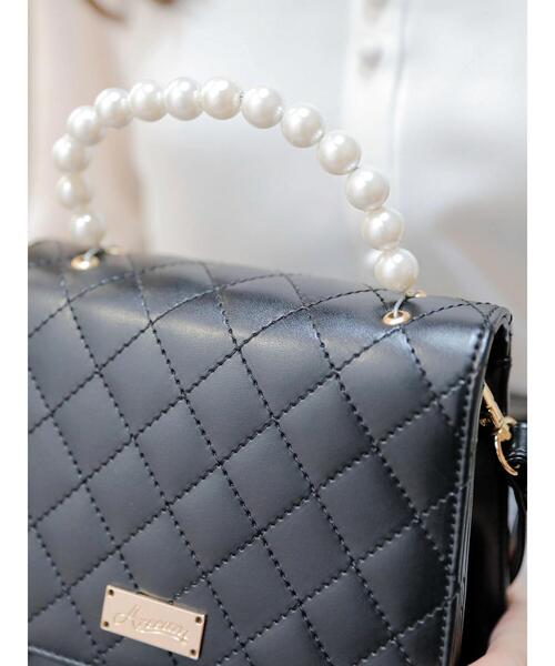 Areeam（アリーム）の「パールハンドルキルティングバッグ（ショルダーバッグ・レディース・ブラック・FREE）」の20枚目の写真