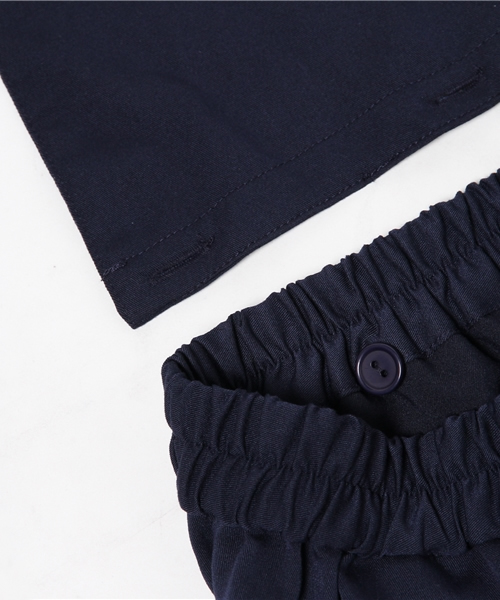 WEGO(ウィゴー)の「WEGO/ワイドサロペット(サロペット/オーバーオール・レディース・ベージュ/ネイビー・FREE)」の9枚目の写真