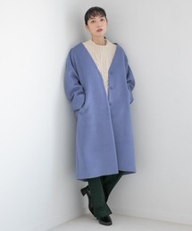 LOWRYS FARM | メリノノーカラーコート 949104(ノーカラージャケット)