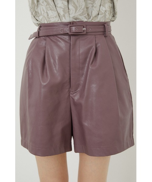 rienda（リエンダ）の「フェイクレザーショートパンツ（その他パンツ・レディース・ブラック/パープル/ライトグリーン・SMALL/MEDIUM/X-SMALL）」の18枚目の写真