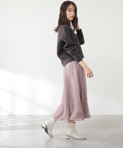 N.(N. Natural Beauty Basic)(エヌエヌナチュラルビューティーベーシック)の「◆ハミルトン カーディガン(カーディガン/ボレロ・レディース・オフホワイト/スミクロ/ベージュ/グリーン/レッド・MEDIUM)」の8枚目の写真