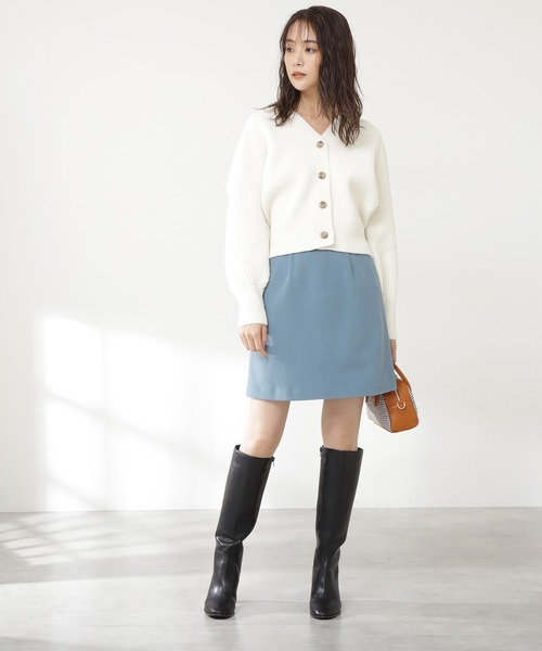 N.(N. Natural Beauty Basic)(エヌエヌナチュラルビューティーベーシック)の「◆ハミルトン カーディガン(カーディガン/ボレロ・レディース・オフホワイト/スミクロ/ベージュ/グリーン/レッド・MEDIUM)」の6枚目の写真