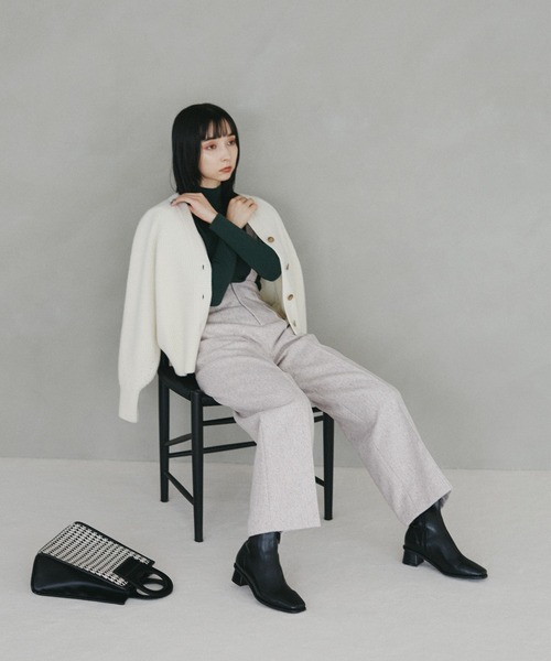 N.(N. Natural Beauty Basic)(エヌエヌナチュラルビューティーベーシック)の「◆ハミルトン カーディガン(カーディガン/ボレロ・レディース・オフホワイト/スミクロ/ベージュ/グリーン/レッド・MEDIUM)」の20枚目の写真