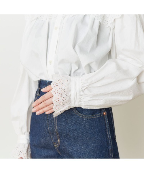 THE SHINZONE（ザ シンゾーン）の「Shinzone COTTON FRILL BLOUSE