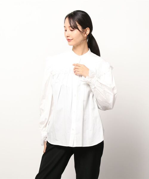 THE SHINZONE（ザ シンゾーン）の「Shinzone COTTON FRILL BLOUSE