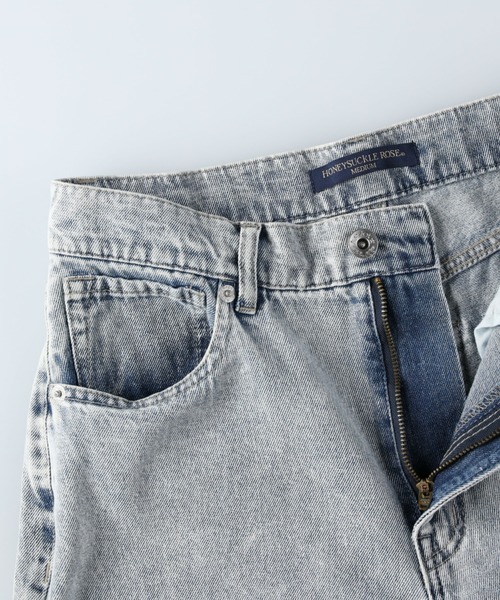 HONEYSUCKLE ROSE（ハニーサックルローズ）の「【HONEYSUCKLE ROSE】ハイウエストデニムパンツ（デニムパンツ・レディース・ライトインディゴブルー・S/M/L）」の6枚目の写真