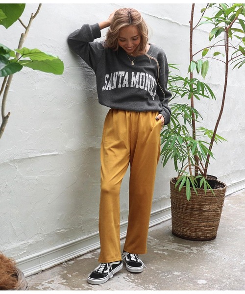 anap mimpi（アナップミンピ）の「ポンチリラックスパンツ（スラックス・レディース・ブラック/マスタード/モカ・FREE）」の16枚目の写真