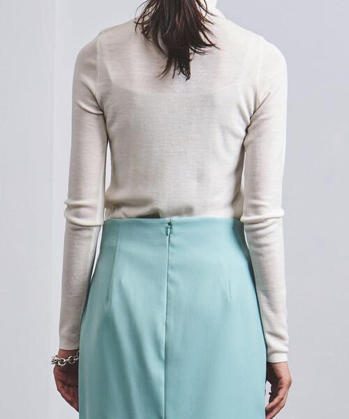 UNITED ARROWS（ユナイテッドアローズ）の「＜UNITED ARROWS＞W 18G リブ タートルネック ニット B（ニット/セーター・レディース・オフホワイト/ブラック/グレー・FREE）」の13枚目の写真