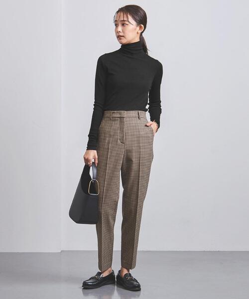 UNITED ARROWS（ユナイテッドアローズ）の「＜UNITED ARROWS＞W 18G リブ タートルネック ニット B（ニット/セーター・レディース・オフホワイト/ブラック/グレー・FREE）」の16枚目の写真