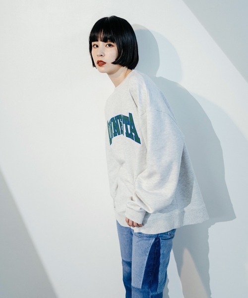 Ressaca（レサーカ）の「ビッグシルエット 裏毛カレッジロゴ 刺繍スウェット パラマス ミネソタ（スウェット・メンズ・ブラック/グレー/オフホワイト/ブルー/グリーン/ブルー系1/オレンジ/ブルー系/グリーン系1/オレンジ系/ブラック系/グリーン系/グレー系・M/L）」の16枚目の写真