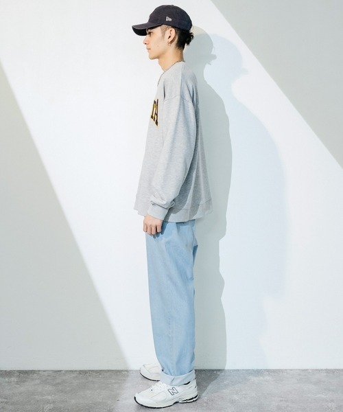 Ressaca（レサーカ）の「ビッグシルエット 裏毛カレッジロゴ 刺繍スウェット パラマス ミネソタ（スウェット・メンズ・ブラック/グレー/オフホワイト/ブルー/グリーン/ブルー系1/オレンジ/ブルー系/グリーン系1/オレンジ系/ブラック系/グリーン系/グレー系・M/L）」の17枚目の写真