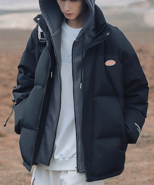 HOOK（フック）の「【HOOK】ストリート風レイヤード風中綿・ダウンジャケット（ダウンジャケット/コート・メンズ・グレー/ホワイト/ブラック・L/XL/XXL/M）」の12枚目の写真