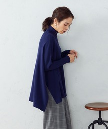 COMME CA ISM | 【WEB限定/一部店舗限定カラー：ネイビー、グリーン】 ニットポンチョ(ニット/セーター)