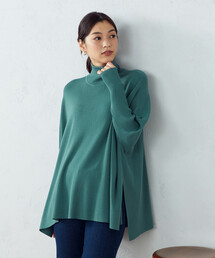 COMME CA ISM | 【WEB限定カラー：ネイビー、グリーン】 ニットポンチョ(ニット/セーター)