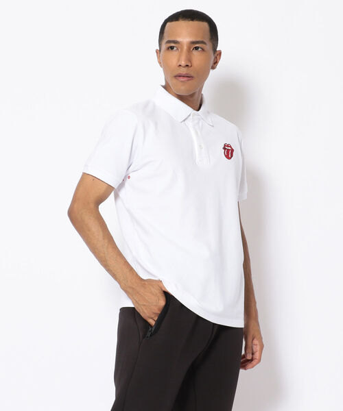 RAWLIFE(ロウライフ)の「BACK SPIN!/バックスピン!/【RollingStones】RS TOUR 1978PT POLO SHIRT(ポロシャツ・メンズ・ホワイト/ブラック・LARGE/X-LARGE)」の4枚目の写真
