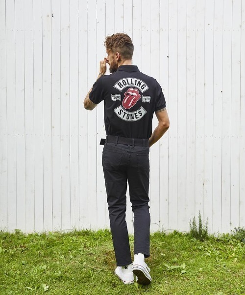 RAWLIFE(ロウライフ)の「BACK SPIN!/バックスピン!/【RollingStones】RS TOUR 1978PT POLO SHIRT(ポロシャツ・メンズ・ホワイト/ブラック・LARGE/X-LARGE)」の7枚目の写真