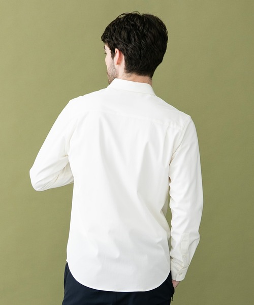 UNITED TOKYO（ユナイテッドトウキョウ）の「HI-STRETCH レギュラー SH（シャツ/ブラウス・メンズ・ホワイト/ネイビー/グレイッシュベージュ・1/2/3）」の6枚目の写真