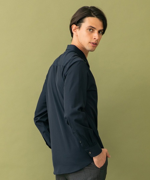 UNITED TOKYO（ユナイテッドトウキョウ）の「HI-STRETCH レギュラー SH（シャツ/ブラウス・メンズ・ホワイト/ネイビー/グレイッシュベージュ・1/2/3）」の15枚目の写真