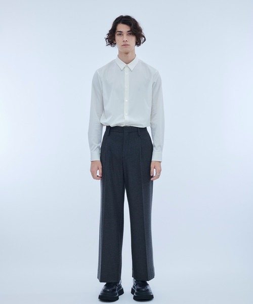 UNITED TOKYO（ユナイテッドトウキョウ）の「HI-STRETCH レギュラー SH（シャツ/ブラウス・メンズ・ホワイト/ネイビー/グレイッシュベージュ・1/2/3）」の16枚目の写真