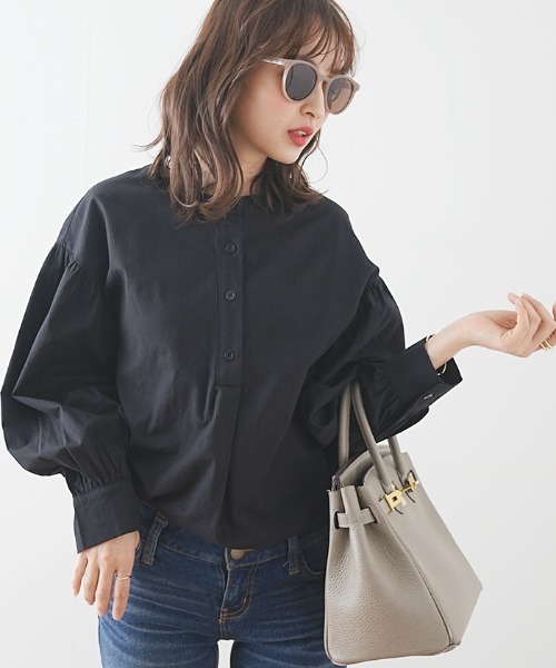 Futier land（フューティアランド）の「長袖ブラウス（シャツ/ブラウス・レディース・グリーン系その他・X-LARGE）」の4枚目の写真