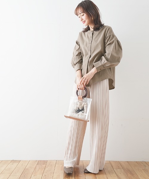 Futier land（フューティアランド）の「長袖ブラウス（シャツ/ブラウス・レディース・グリーン系その他・X-LARGE）」の9枚目の写真