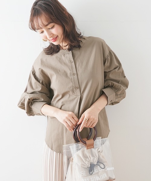 Futier land（フューティアランド）の「長袖ブラウス（シャツ/ブラウス・レディース・グリーン系その他・X-LARGE）」の10枚目の写真