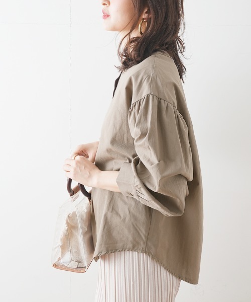 Futier land（フューティアランド）の「長袖ブラウス（シャツ/ブラウス・レディース・グリーン系その他・X-LARGE）」の14枚目の写真