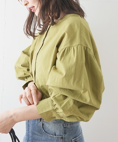 Futier land（フューティアランド）の「長袖ブラウス（シャツ/ブラウス・レディース・グリーン系その他・X-LARGE）」の5枚目の写真