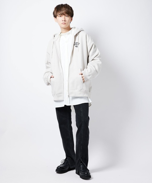 re_k by JUNRED（レクバイジュンレッド）の「re_k by JUNRED / バルーンスリーブBIGジップパーカー（パーカー・メンズ・ブラック系その他/グレー/モスグリーン・M/L/S）」の8枚目の写真