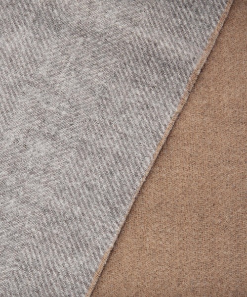 niko and...（ニコアンド）の「ウールカシミヤリバーマフラー（マフラー・メンズ・ベージュ/ブラウン/グレー/ブルー/ブラック・FREE）」の6枚目の写真