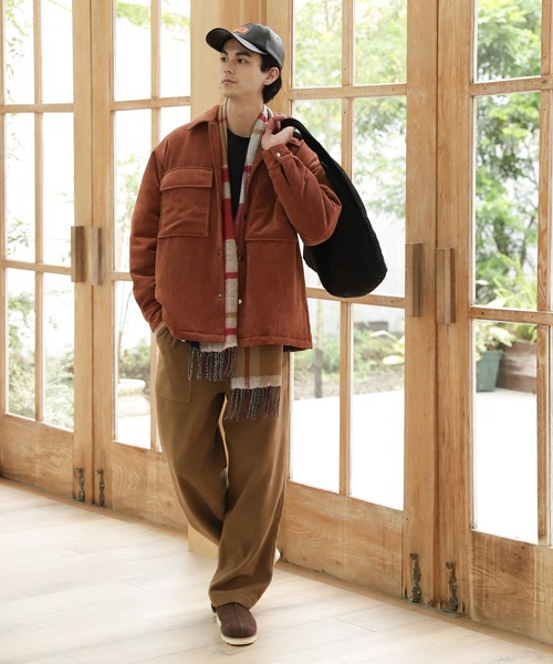 niko and...（ニコアンド）の「ウールカシミヤリバーマフラー（マフラー・メンズ・ベージュ/ブラウン/グレー/ブルー/ブラック・FREE）」の22枚目の写真