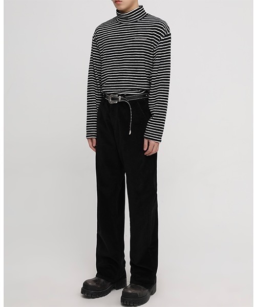 MASONPRINCE(メイソンプリンス)の「タートルネック ボーダーロングスリーブ TX141003【DO NOT TAG】(ニット/セーター・レディース・ブラック/ブルー・L/S/M)」の9枚目の写真