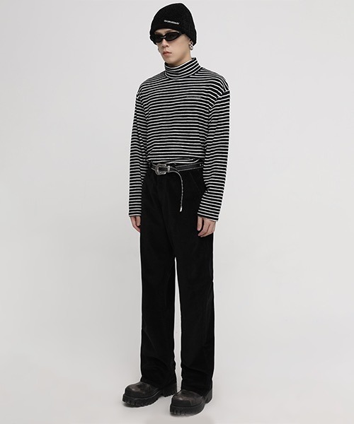 MASONPRINCE(メイソンプリンス)の「タートルネック ボーダーロングスリーブ TX141003【DO NOT TAG】(ニット/セーター・レディース・ブラック/ブルー・L/S/M)」の12枚目の写真