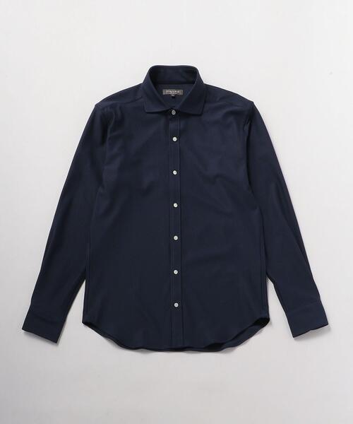 UNITED ARROWS LTD. OUTLET(ユナイテッドアローズアウトレット)の「<A DAY IN THE LIFE>トリコット ワイドカラーシャツ(シャツ/ブラウス・メンズ・ホワイト/ネイビー・L/M)」の2枚目の写真